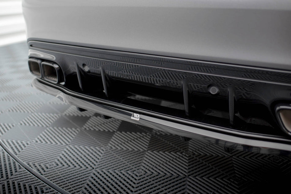 Rear Splitter (with vertical bars) suitable for Mercedes-AMG C63 Sedan / Estate W205 Facelift