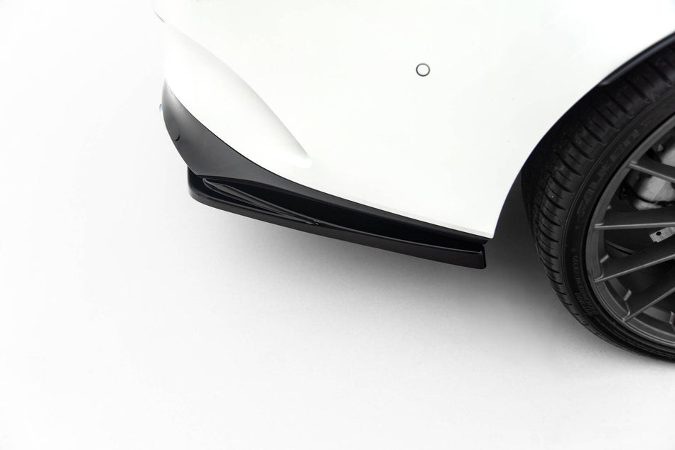 Rear Splitter (with vertical bars) suitable for Mercedes-AMG CLA 35  / 45  Coupe / Shooting Brake C118 Facelift / X118 Facelift