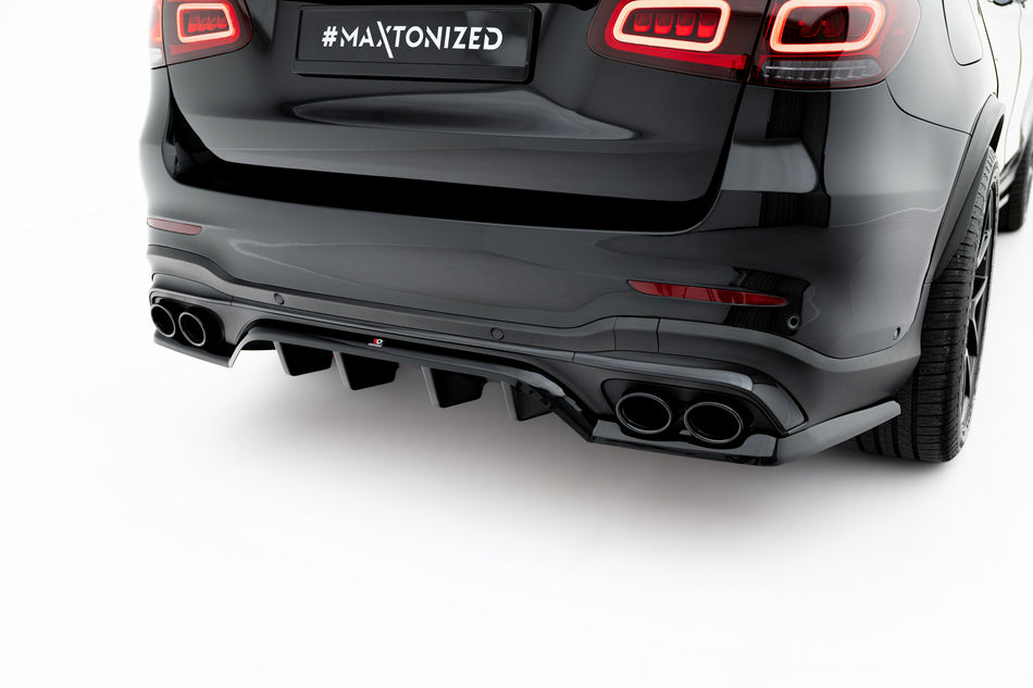 Rear Splitter (with vertical bars) suitable for Mercedes-AMG GLC 43 SUV X253 Facelift