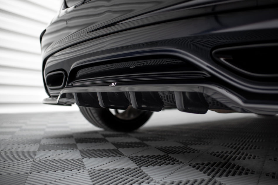 Rear Splitter (with vertical bars) suitable for Mercedes-Benz A AMG-Line W176 Facelift