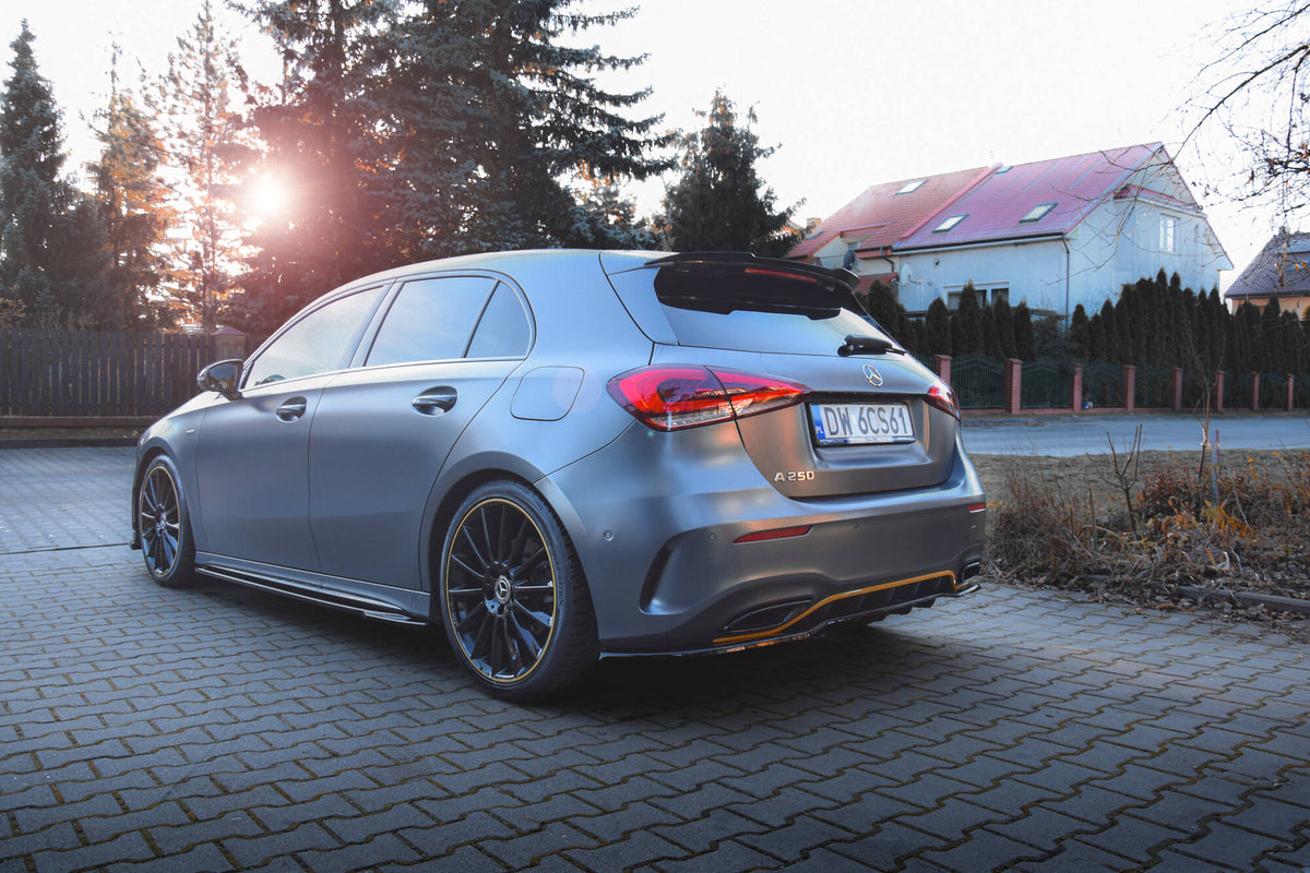 Rear Splitter (with vertical bars) suitable for Mercedes-Benz A Hatchback AMG Line W177