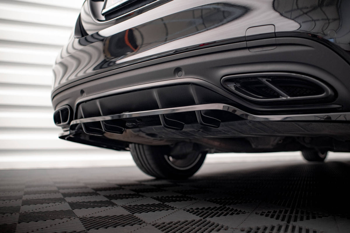 Rear Splitter (with vertical bars) suitable for Mercedes-Benz C AMG-Line W205 Facelift