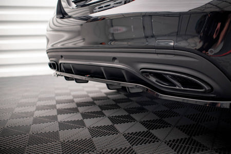 Rear Splitter (with vertical bars) suitable for Mercedes-Benz C AMG-Line W205 Facelift