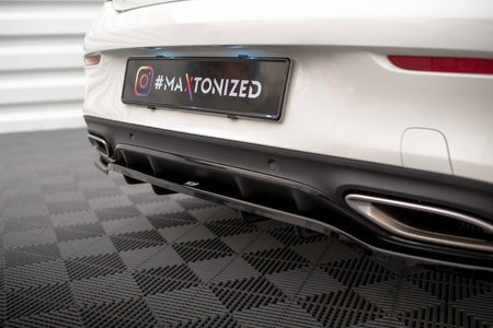 Rear Splitter (with vertical bars) suitable for Mercedes-Benz C Coupe AMG-Line C205 Facelift