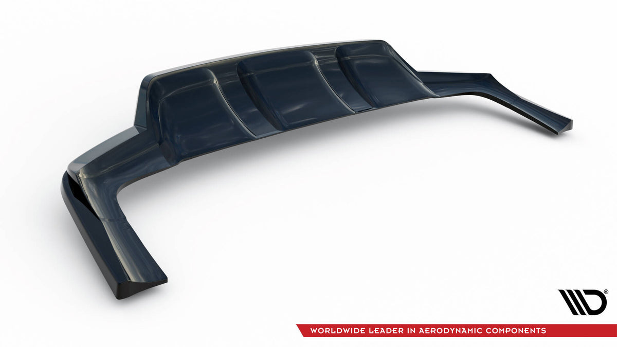 Rear Splitter (with vertical bars) suitable for Mercedes-Benz GLE SUV AMG-Line W167 / W167 Facelift