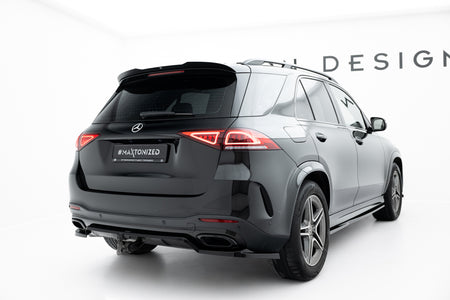 Rear Splitter (with vertical bars) suitable for Mercedes-Benz GLE SUV AMG-Line W167 / W167 Facelift