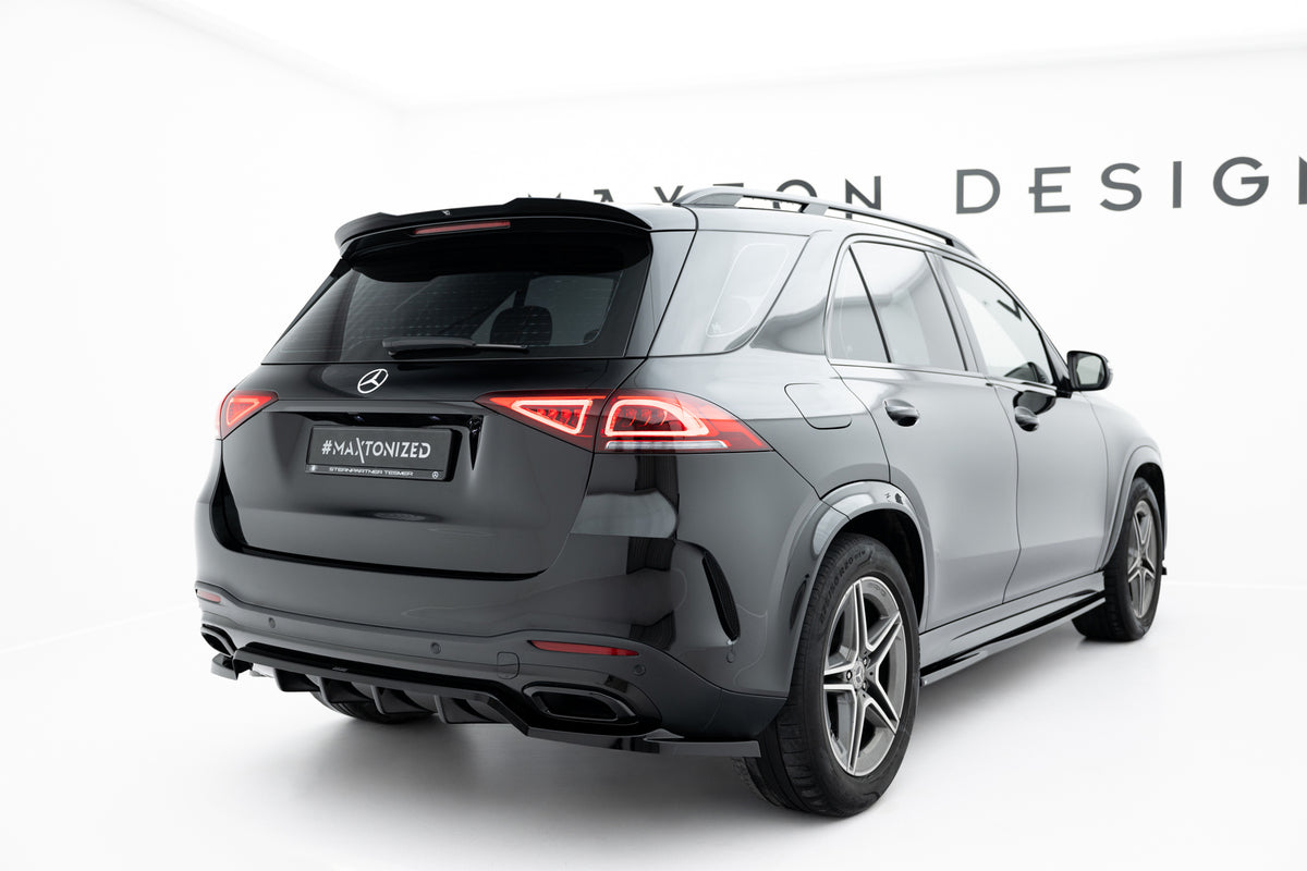 Rear Splitter (with vertical bars) suitable for Mercedes-Benz GLE SUV AMG-Line W167 / W167 Facelift
