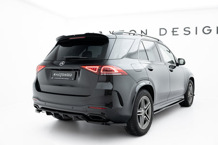 Rear Splitter (with vertical bars) suitable for Mercedes-Benz GLE SUV AMG-Line W167 / W167 Facelift