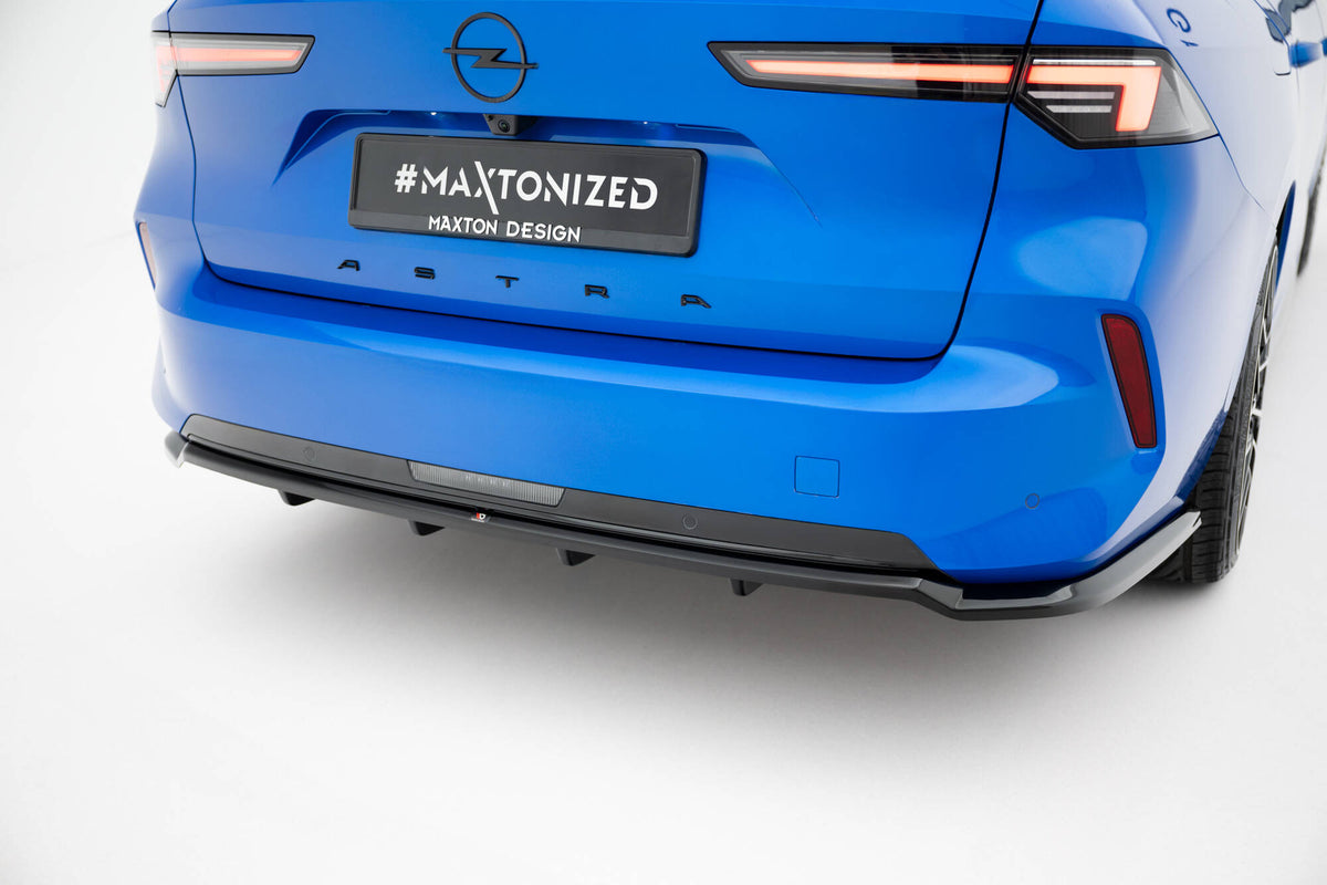Rear Splitter (with vertical bars) suitable for Opel Astra Sports Tourer L (MK6)