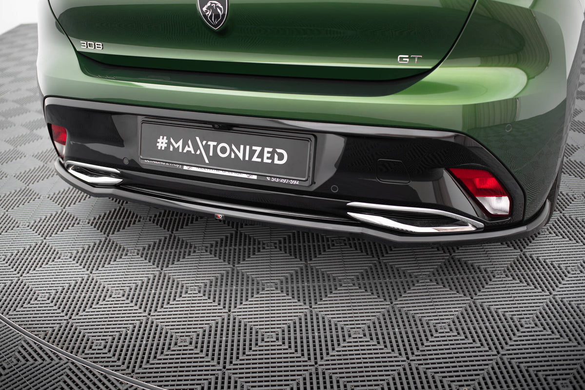 Rear Splitter (with vertical bars) suitable for Peugeot 308 GT Hatchback Mk3