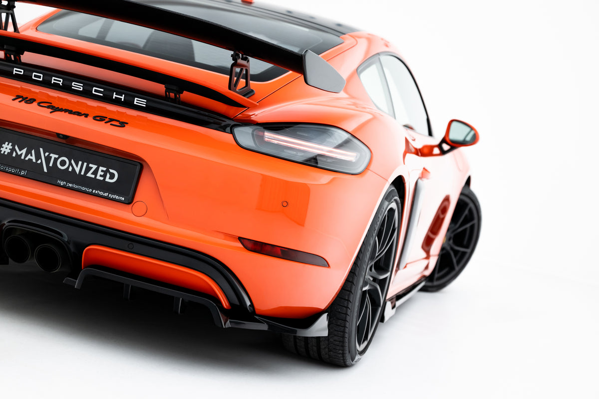 Rear Splitter (with vertical bars) suitable for Porsche 718 Cayman GTS 982c