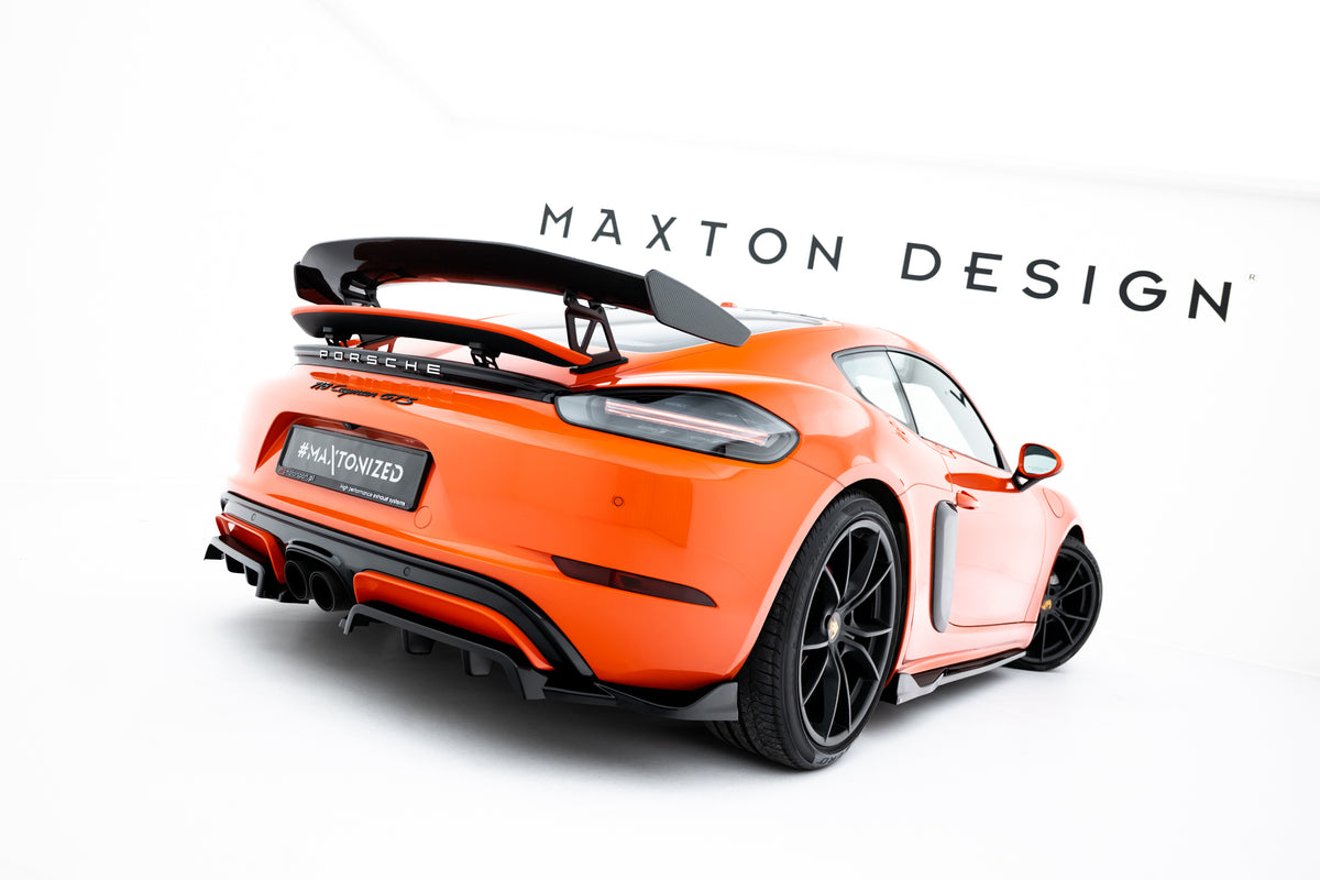 Rear Splitter (with vertical bars) suitable for Porsche 718 Cayman GTS 982c