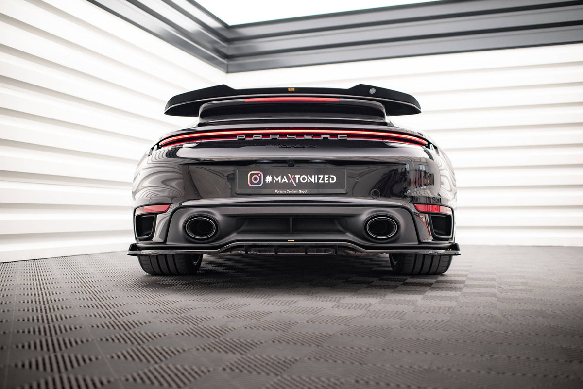 Rear Splitter (with vertical bars) suitable for Porsche 911 Turbo S 992