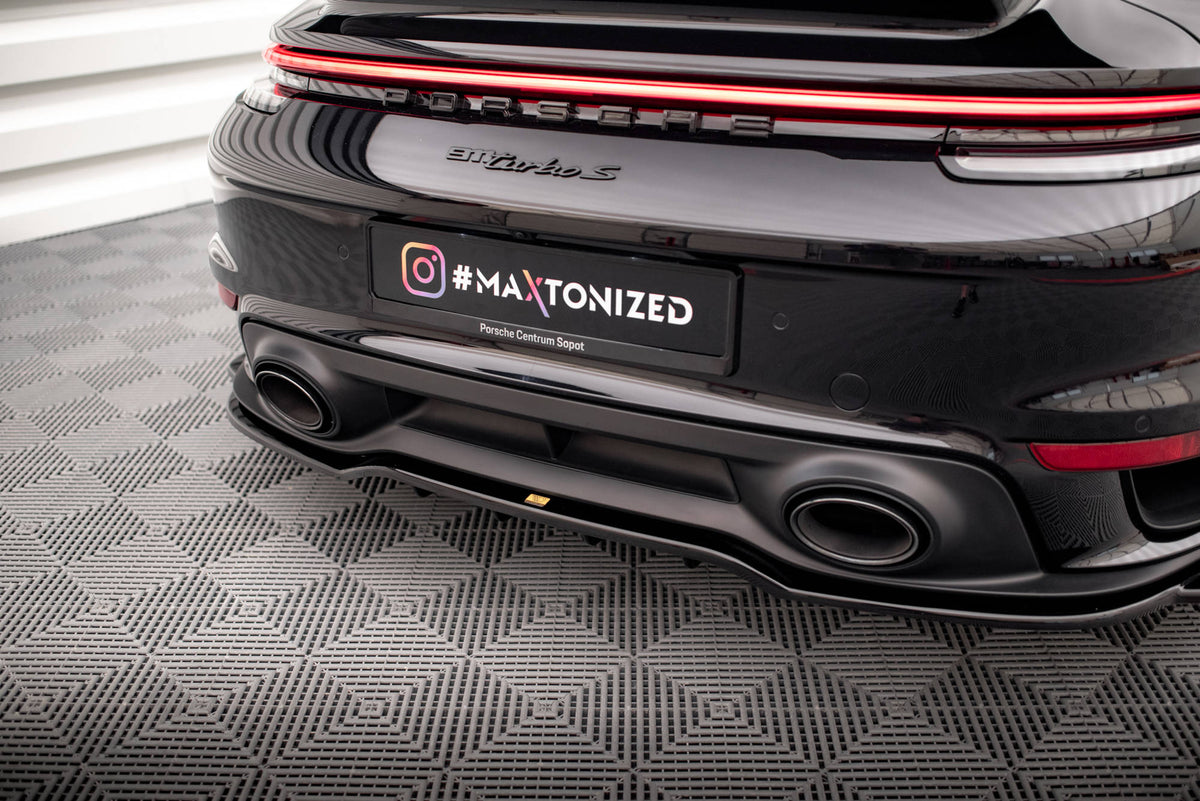 Rear Splitter (with vertical bars) suitable for Porsche 911 Turbo S 992