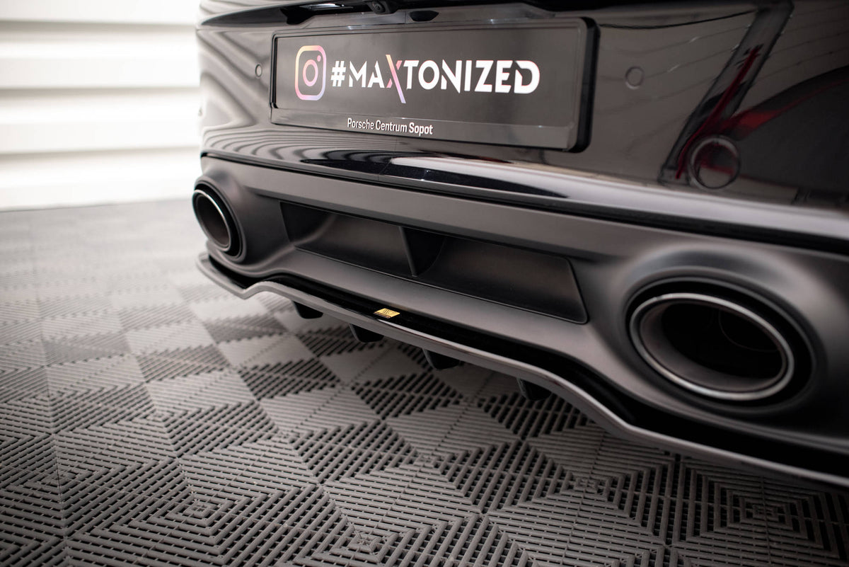 Rear Splitter (with vertical bars) suitable for Porsche 911 Turbo S 992