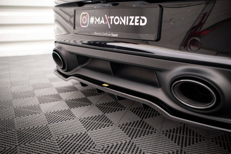 Rear Splitter (with vertical bars) suitable for Porsche 911 Turbo S 992
