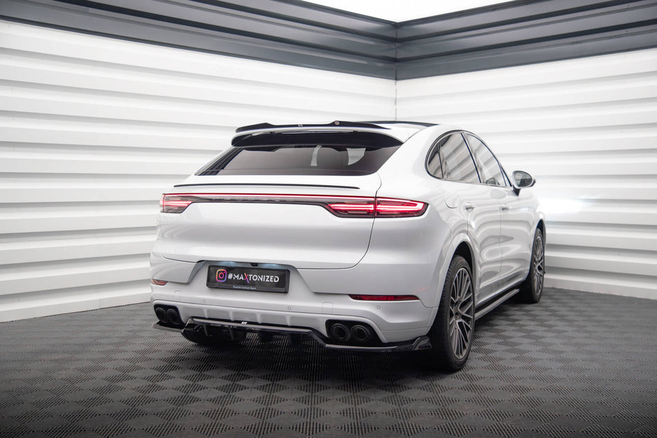Rear Splitter (with vertical bars) suitable for Porsche Cayenne Coupe / SUV Mk3