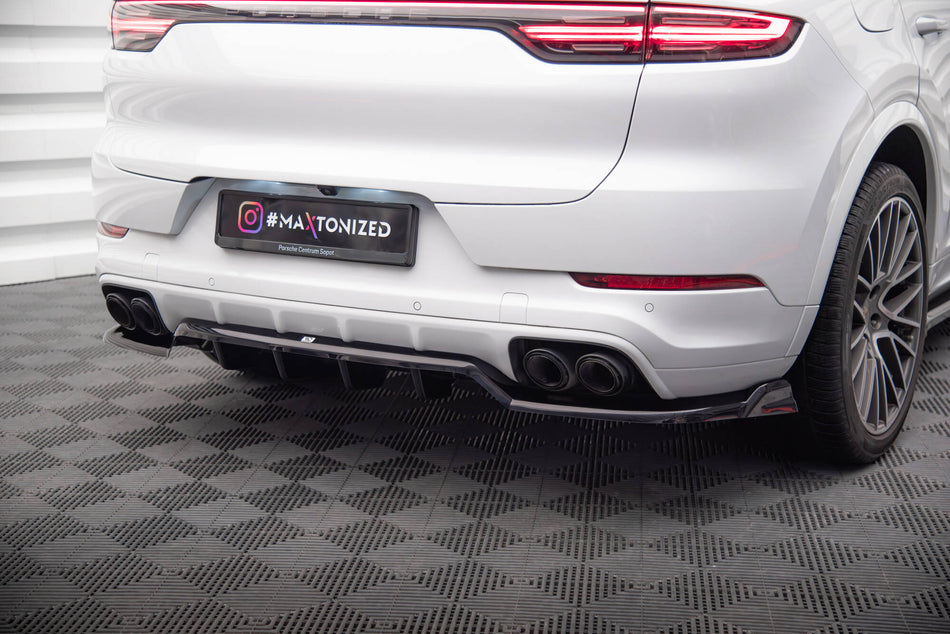 Rear Splitter (with vertical bars) suitable for Porsche Cayenne Coupe / SUV Mk3