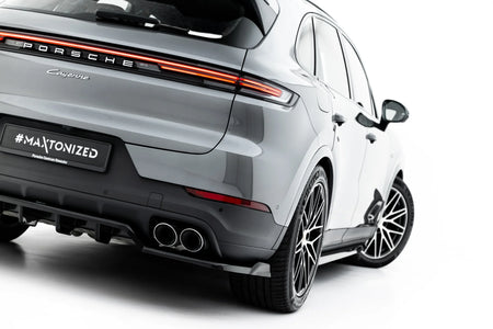 Rear Splitter (with vertical bars) suitable for Porsche Cayenne SUV / Coupe Mk3 Facelift