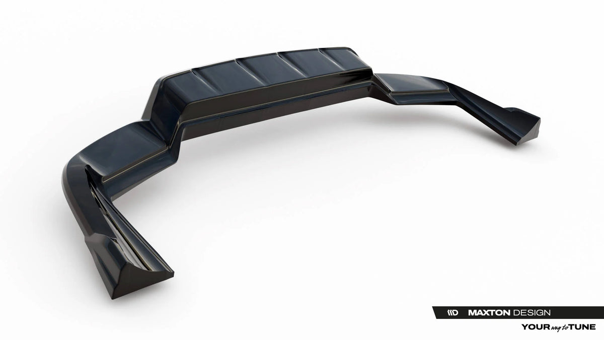 Rear Splitter (with vertical bars) suitable for Porsche Cayenne SUV / Coupe Mk3 Facelift