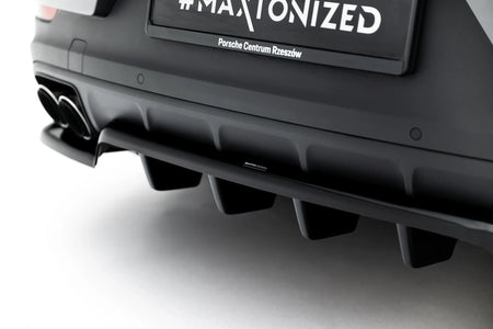 Rear Splitter (with vertical bars) suitable for Porsche Cayenne SUV / Coupe Mk3 Facelift