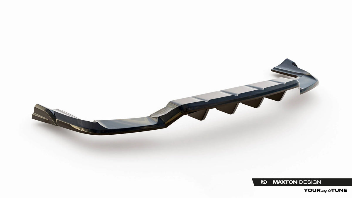 Rear Splitter (with vertical bars) suitable for Porsche Cayenne SUV / Coupe Mk3 Facelift