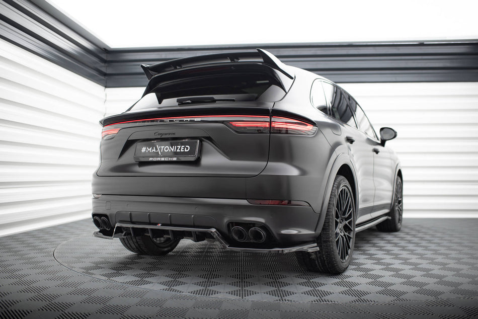 Rear Splitter (with vertical bars) suitable for Porsche Cayenne Sport Design SUV / Coupe Mk3