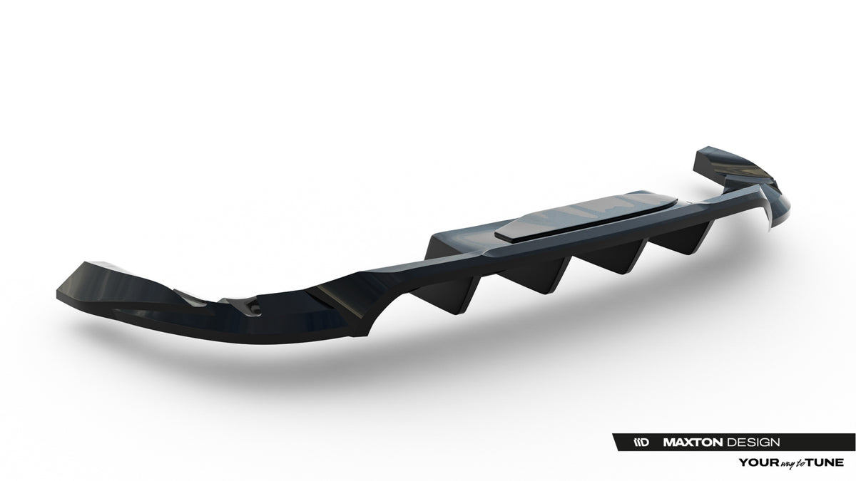 Rear Splitter (with vertical bars) suitable for Porsche Macan EV Mk1