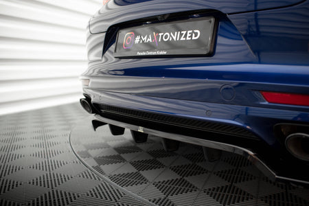 Rear Splitter (with vertical bars) suitable for Porsche Panamera E-Hybrid 971 Facelift
