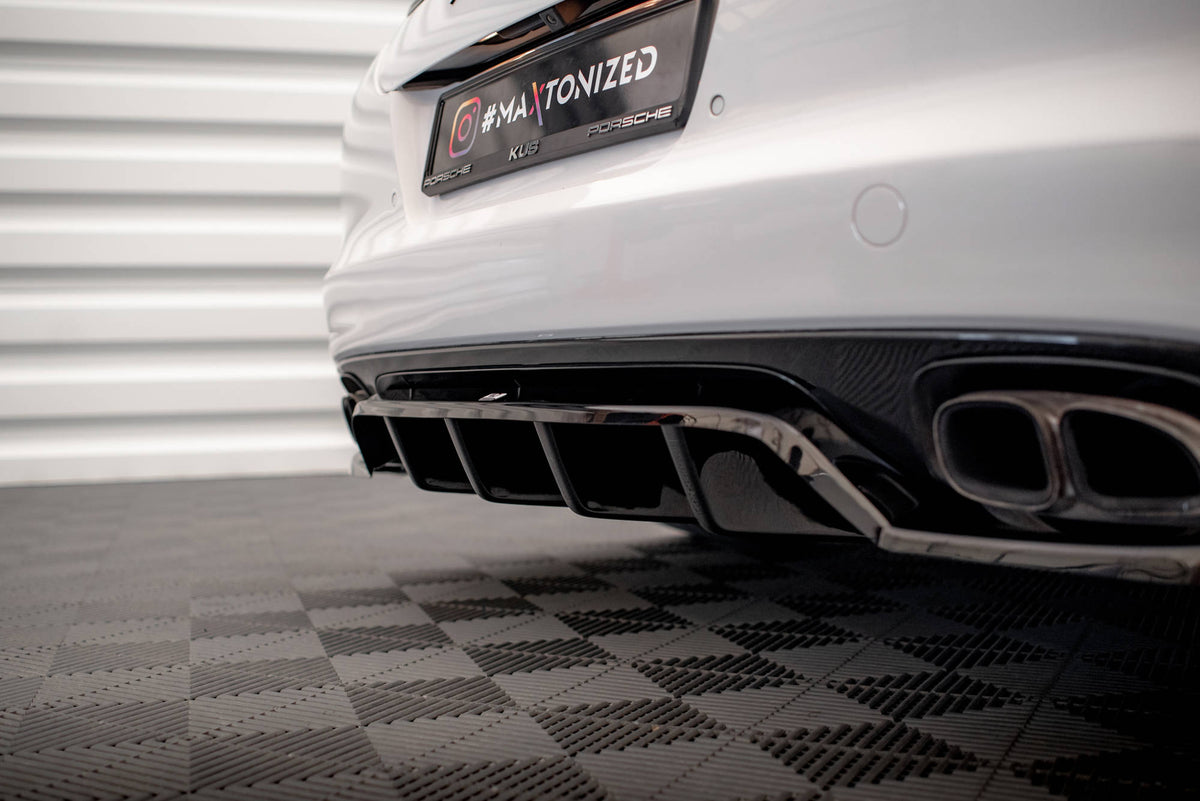 Rear Splitter (with vertical bars) suitable for Porsche Panamera Turbo 970