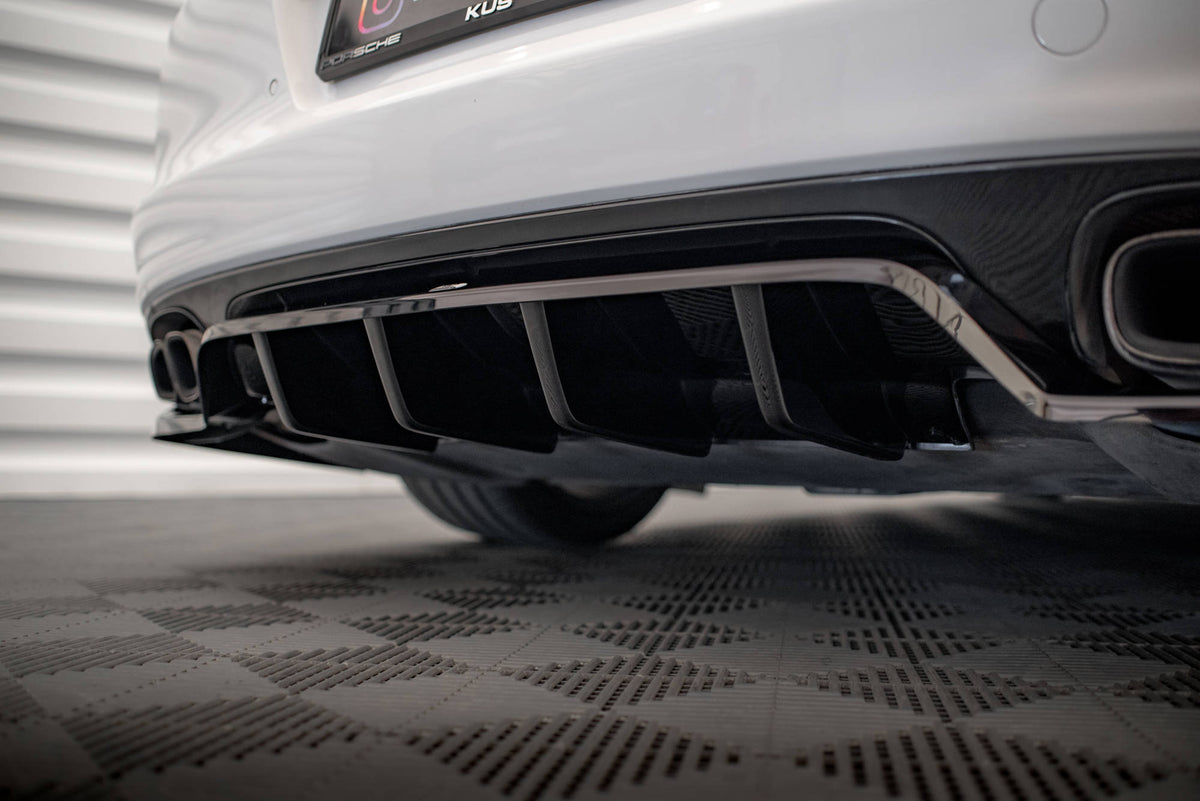 Rear Splitter (with vertical bars) suitable for Porsche Panamera Turbo 970