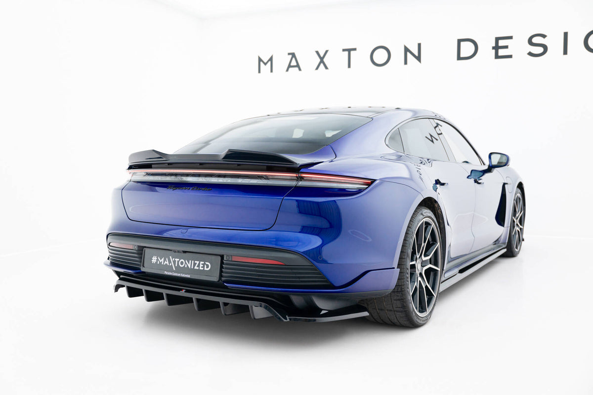 Rear Splitter (with vertical bars) suitable for Porsche Taycan Turbo S Mk1