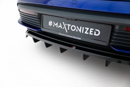 Rear Splitter (with vertical bars) suitable for Porsche Taycan Turbo S Mk1