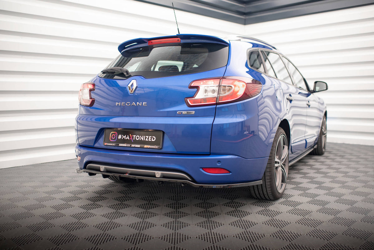 Rear Splitter (with vertical bars) suitable for Renault Megane GT Line Grandtour Mk3 Facelift
