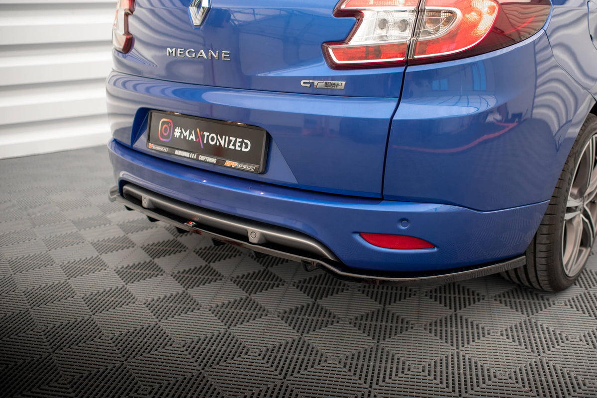 Rear Splitter (with vertical bars) suitable for Renault Megane GT Line Grandtour Mk3 Facelift