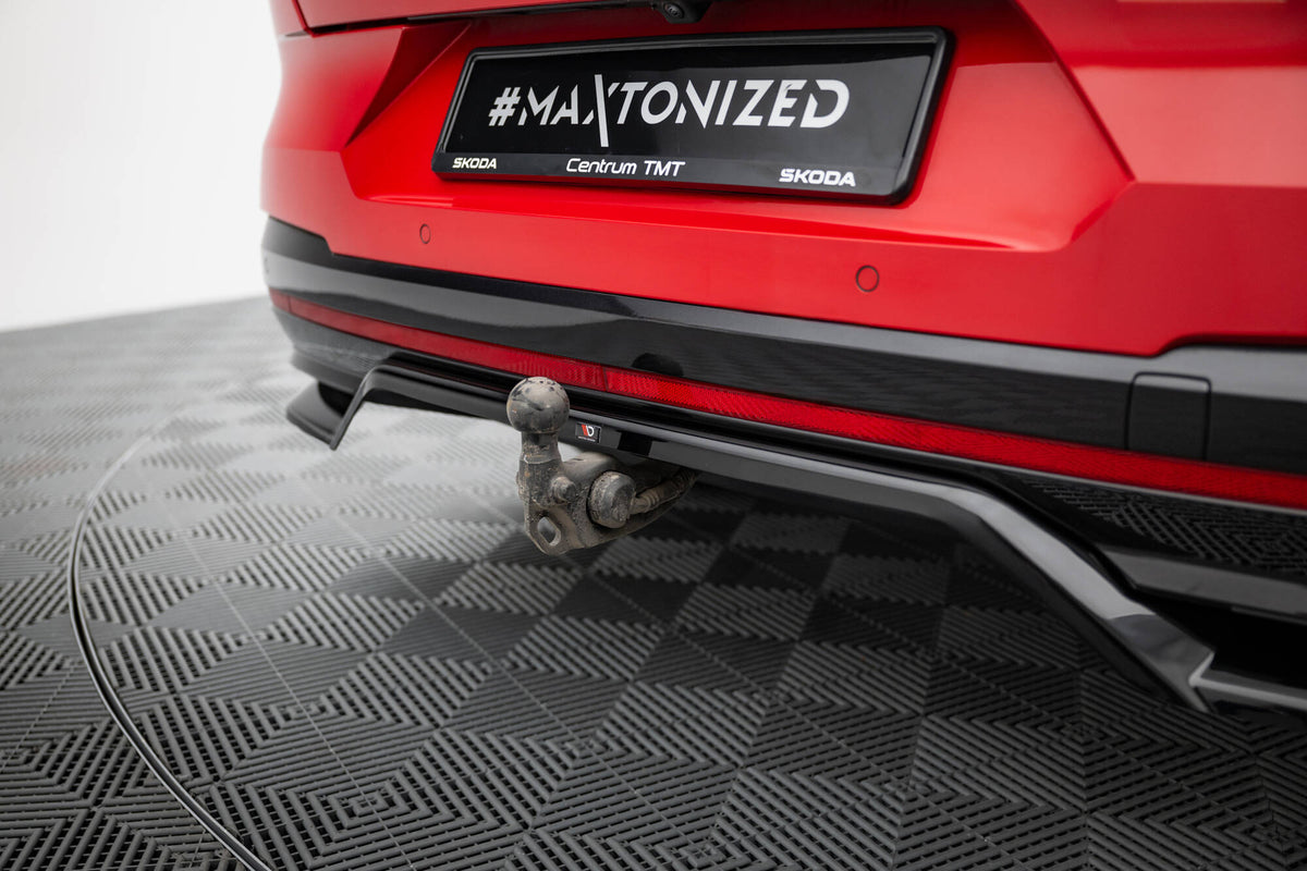 Rear Splitter (with vertical bars) suitable for Skoda Enyaq Coupe iV RS