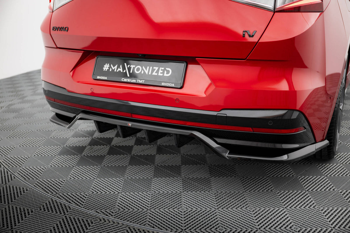 Rear Splitter (with vertical bars) suitable for Skoda Enyaq Coupe iV RS