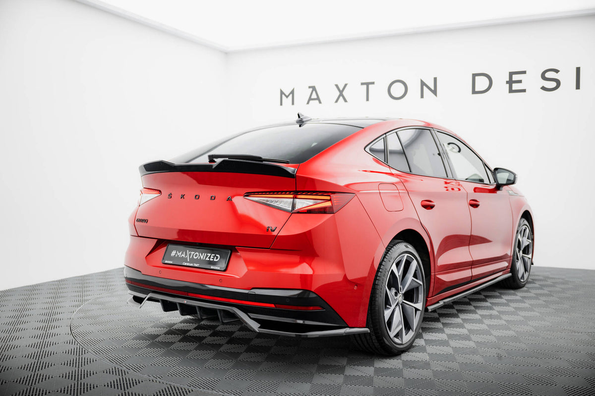 Rear Splitter (with vertical bars) suitable for Skoda Enyaq Coupe iV RS