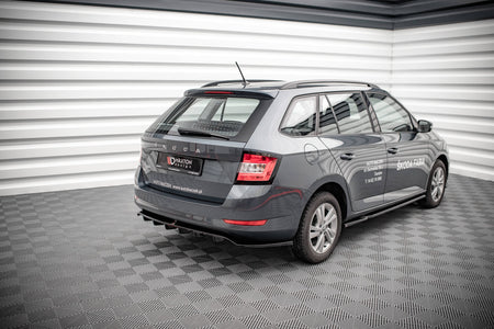 Rear Splitter (with vertical bars) suitable for Skoda Fabia Combi Mk3 Facelift