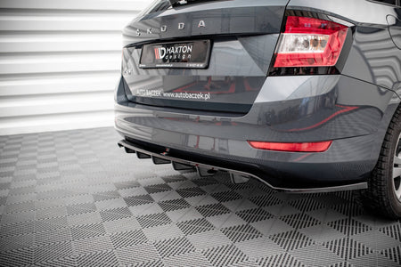 Rear Splitter (with vertical bars) suitable for Skoda Fabia Combi Mk3 Facelift