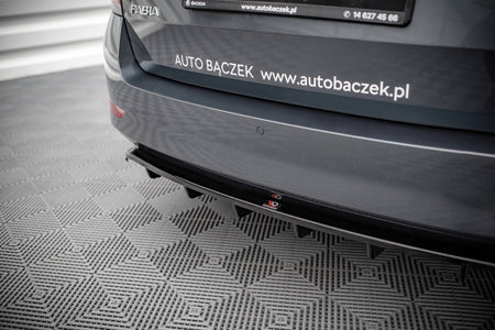 Rear Splitter (with vertical bars) suitable for Skoda Fabia Combi Mk3 Facelift