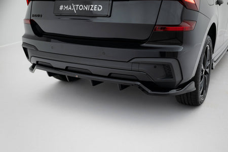 Rear Splitter (with vertical bars) suitable for Skoda Kamiq Monte Carlo Mk1 Facelift