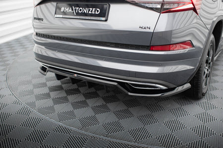 Rear Splitter (with vertical bars) suitable for Skoda Kodiaq Sportline Mk1 / Mk1 Facelift