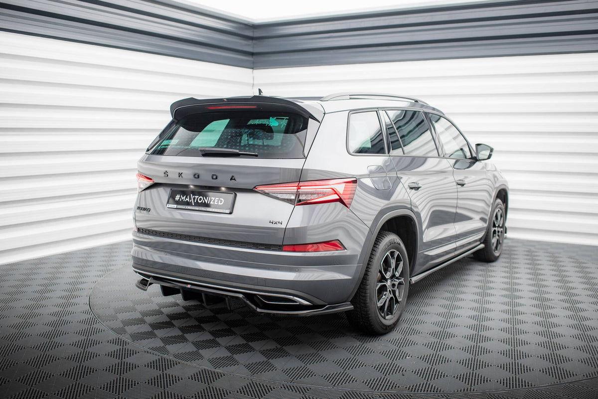 Rear Splitter (with vertical bars) suitable for Skoda Kodiaq Sportline Mk1 / Mk1 Facelift