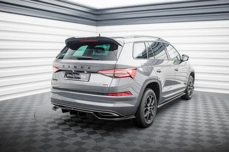 Rear Splitter (with vertical bars) suitable for Skoda Kodiaq Sportline Mk1 / Mk1 Facelift