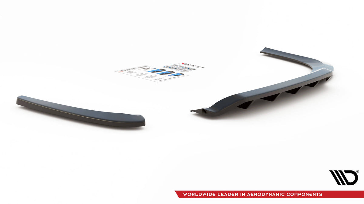 Rear Splitter (with vertical bars) suitable for Volkswagen Passat CC