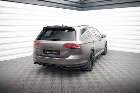 Rear Splitter (with vertical bars) suitable for Volkswagen Passat Sedan / Variant B8