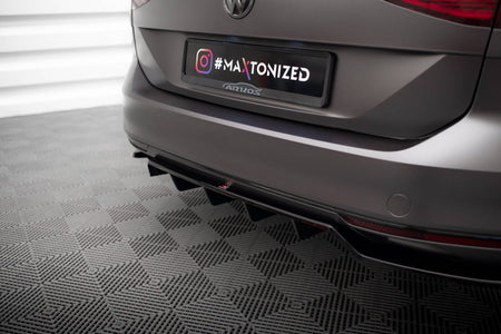 Rear Splitter (with vertical bars) suitable for Volkswagen Passat Sedan / Variant B8
