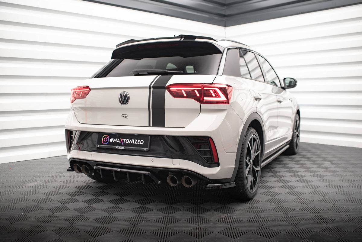 Rear Splitter (with vertical bars) suitable for Volkswagen T-Roc R / R-Line Mk1 Facelift