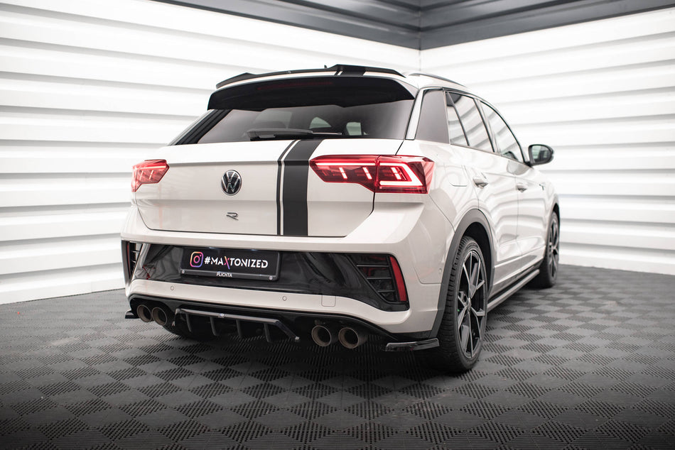 Rear Splitter (with vertical bars) suitable for Volkswagen T-Roc R / R-Line Mk1 Facelift